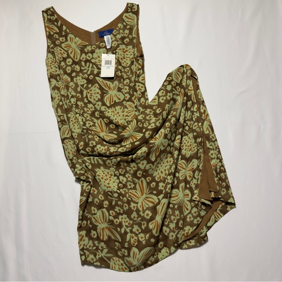j.h. collectibles Dresses & Skirts - NEW j.h. collectibles Floral & Butterflies 16W Green Brown Maxi Dress ~ Perfect